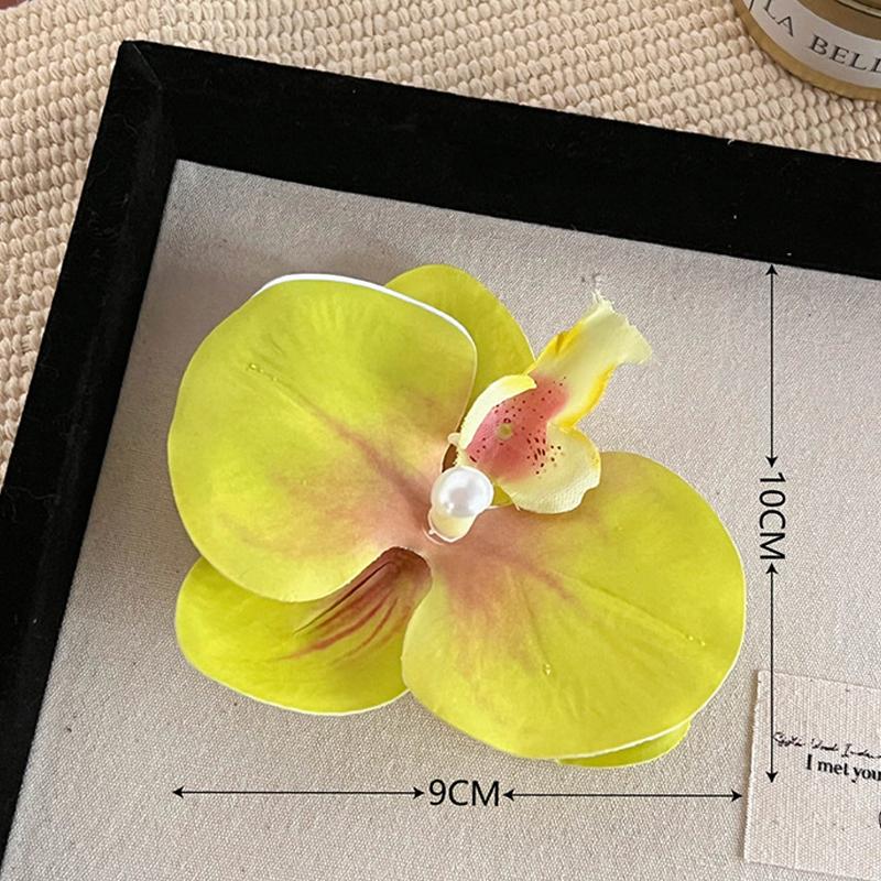 Orchid Hair Clip Sweet Seaside Vacation Bangs Hair Clip Hair Accessories For Women Girls Flower Shaped Headwear