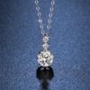 Pendant One Carat Snowflake Fashion Simulation Moissanite Necklace Women