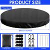 8/10/12FT Round Swimming Pool Covers Summer Pool Cover Protector Heavy Duty Tear Resistant Pool Cover For Aboves Ground Pools