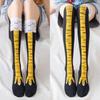1/4 Pairs Of Chicken Feet Socks Home Fitness Over Knee Socks Funny Chicken Feet Socks