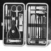 8-Piece Stainless Steel Nail Care Set with Nail Clippers, Scissors, Ear Spoon, and Pedicure Tools.