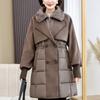 Fashion Winter Coats Woman Long Parkas Faux Fur Collar Thick Warm Women's Jackets