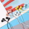 Wired Earphone High Fidelity 6D Surround Sound Effect Ergonomic 3.5mm Stereo Sports In-ear Earbud for Running