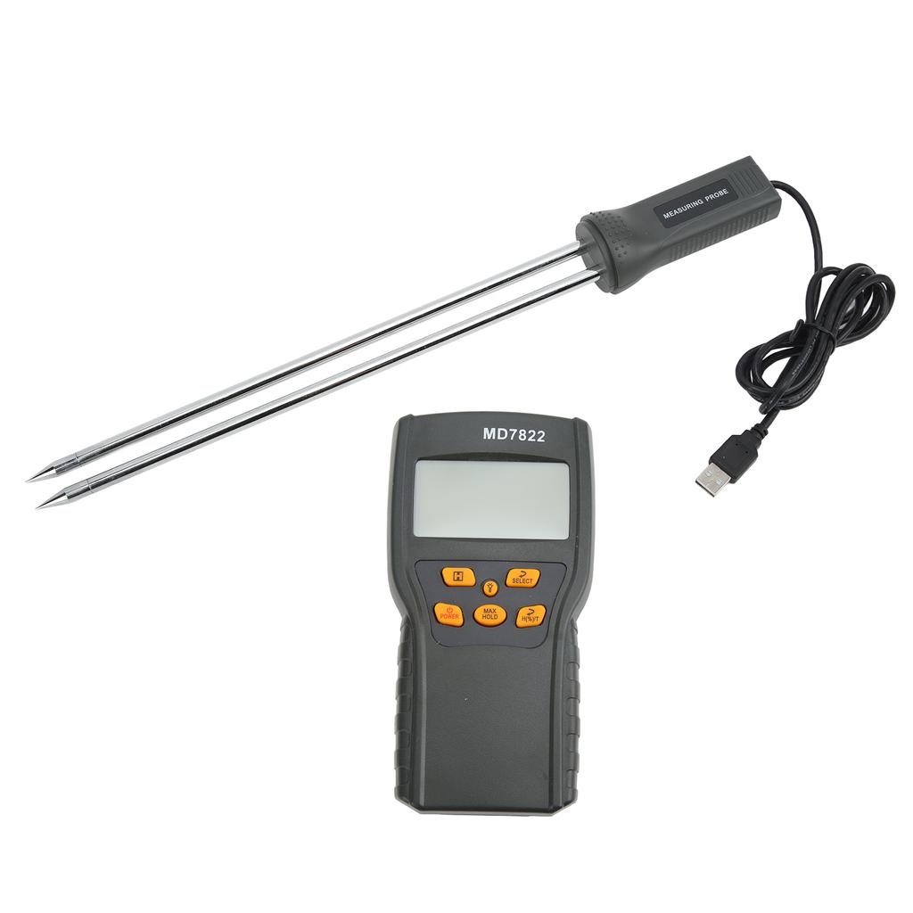 Grain Moisture Tester Digital Display Electronic Detection Meter for Wheat Rice Corn