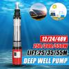 55m Solar Water Pump High Lift 12/24V/48V 250W/300W/550W Deep Well Pump DC Screw Submersible Pump Agricultural Irrigation Garden