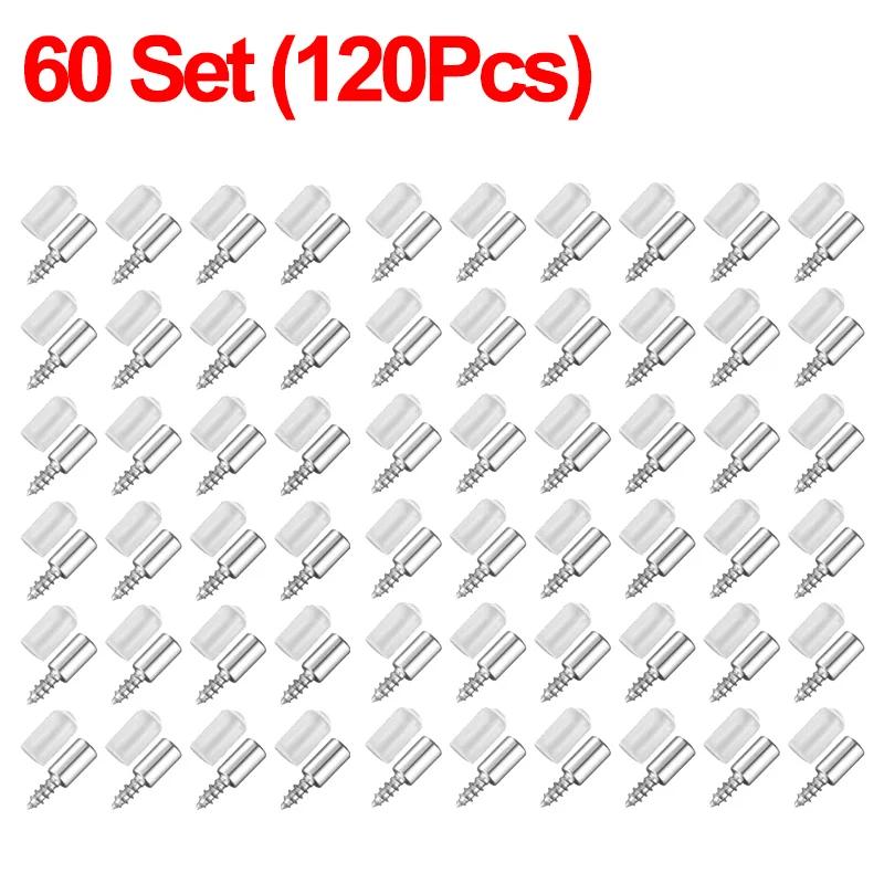 Self-Tapping Screws Cabinet Laminate Shelf Support Pegs with Non-Slip Sleeve Shelves Kitchen Glass Furniture Closet Shelf Pins