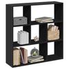VidaXL Room Divider Shelf Black 102x29x103.5 Cm, Shelf, Bookcase, Storage Shelf, Bookcase, 858049