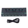 Stereo Headphone Amplifier 6 Channel Mono Stereo Switching Mini Signal Splitter for Mic