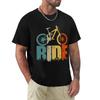 Retro Ride Your Mountain Bike MTB Lover T Shirt Harajuku Short Sleeve T-shirt Cotton Graphics Tshirt Tops