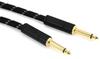 Shielded Cable Deluxe Series Instrument Black Tweed 08 Cable, Straight/Straight, 10',