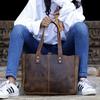 Leather Shoulder Bag Tote for Women Purse Satchel Travel Bag Shopping Carry Bag