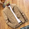 Spring and Autumn Men's Bomber Jacket Casual Men's Outerwear Windbreaker Stand Collar Jacket Men's Workwear Jacket
