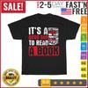 Good Day To Read A Book Bookworm Librarian Reading Vintage T Shirt Men Women NEW