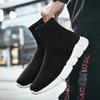 Fashion Classic Black Socks Runing Shoes Men High Sock Trainers Women Slip On Couple Casual Shoes Lightweight Sneakers Men Basket Homme