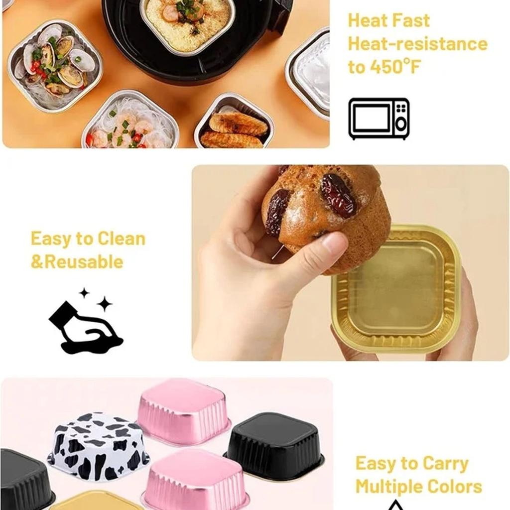 Aluminum Foil Cake Cup Muffin Tin With Lid, 60-pack Cake Pan, Bread Mold With Lid, Disposable Baking Cup Aluminum Foil Cake Baking Cup With Lid