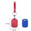 PU Leather Card Holder Keychain Key Ring Door Lock Access Tags ID Card Case Keychain Access Card Bag Key Tag Ring