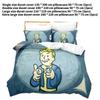 Fallout Vault Boy Printed Design Bedding Three Piece Set Childrens Use Bedroom