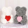 500 Pieces Teddy Bear of Roses 3.5cm Foam Wedding Decorative Christmas Decor for Home Diy Gifts Box Artificial Flowers KTY