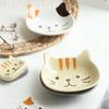 Japanese Cute Cat Dish Creative Ceramic Seasoning Dish Porcelain Dipping Saucer Plate Snack Plate Kitchen Supplies Tableware