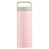 Iris Ohyama Fullme Stainless Steel Water BottleTumblerMug, 480ml, Glossy Pink, with Lid and Handle, Insulates Hot or Cold Water, Vacuum Insulated,