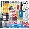 Habow 184 Technic Parts: A Pack of 184 Brick Accessories, Including Technic Gears, Axle Pin Connectors, Technic Bricks Compatible with LEGO Technic,