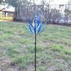 Harlow Wind Spinner Metal Windmill 3D Wind Powered Kinetic Sculpture Lawn Metal Wind Solar Spinners Yard and Garden Decor