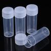 10Pcs 5Ml Plastic Test Tubes Vials Sample Container With Cap For Chemistry