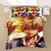 My Hero Academia Bedding Set Anime 3D Print Duvet Covers Pillowcases Home Textile Luxury Cartoon Queen King Size Boys