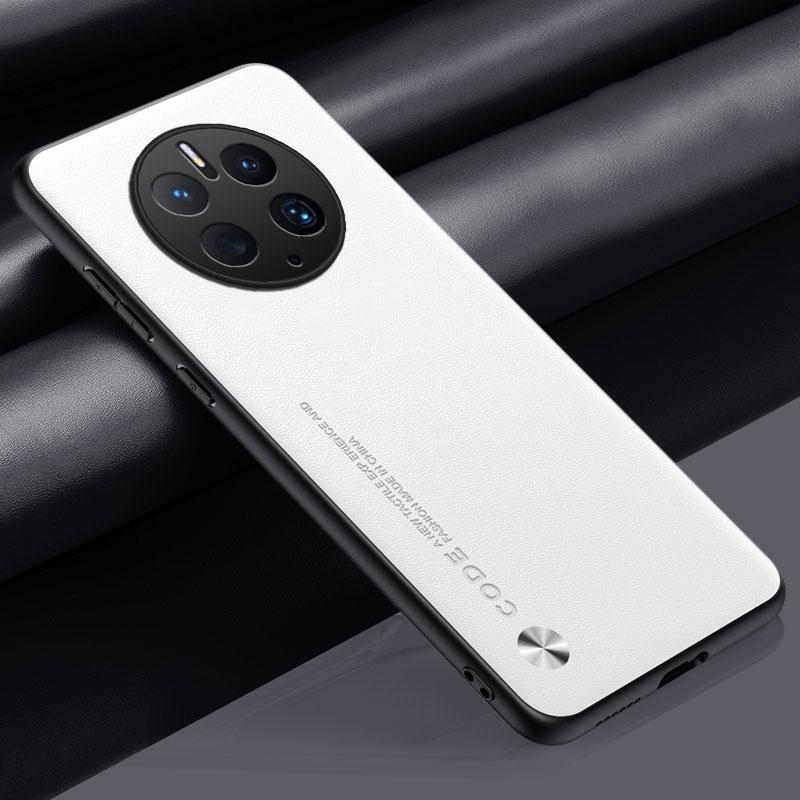 Luxury PU Leather Case For Huawei Mate 50 Pro 50Pro Back Cover Matte Silicone Full Protection Phone Case For Huawei Mate50 Pro