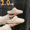 Fur Warm Women Cotton Slippers Short Plush Warm Casual Flats 2025 Trend Walking Cozy Home Winter Snow Shoes Zapatos De Mujer