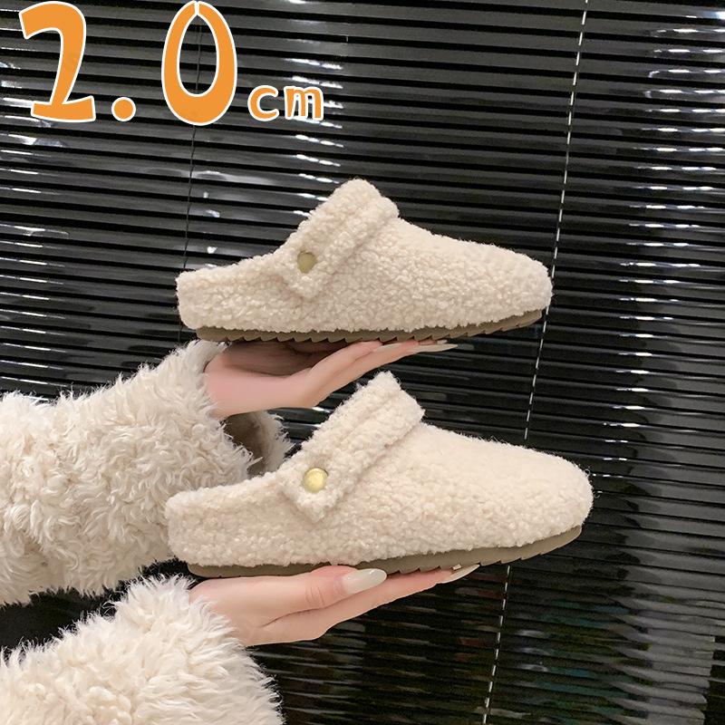 Fur Warm Women Cotton Slippers Short Plush Warm Casual Flats 2025 Trend Walking Cozy Home Winter Snow Shoes Zapatos De Mujer