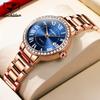 JINSHIDUN Brand Watches Diamond-encrusted Roman Automatic Mechanical Watch Waterproof Women's Watch Women's Watch