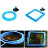 Fish Food Feeding Ring Aquarium Fish Tank Fish Feeder for Tropical Fish Food Feeding Assistant Single Layer Black Square