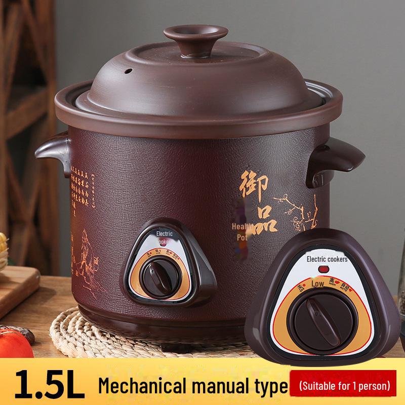 "Multifunctional Electric Stew Pot: 2.5-6L Ceramic Casserole for Porridge & Soup"