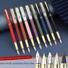 Versatile Metal Fountain Pen: Multi-Nib Calligraphy and Ballpoint Pen for Office and Student Use