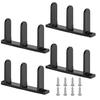 4Pcs Siding Closet Door Floor Guides Simple Installation Universal Sliding Cabinet Door Bottom Guide with Screws Set