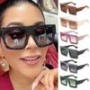 New Oversized Shiny Sunglasses for Women Fashion Big Square Frame Sun Glass Trendy Shades Beach Sunnies Diamond Driving Eyewear