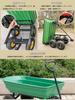PANCY Dump Cart Garden Cart 8 Inch Pneumatic Tire Large Tire Dump Function 75L Garden Carry Garden Cart Garden Wagon Maximum Load 100kg Rear Car