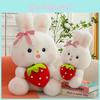 Strawberry Bunny Adorable Plush Toy Cute Ornaments And Pillow Gift For Girls