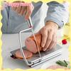 1pc,Multipurpose Cheese Slicer Cutter, Stainless Steel Cheese Cutter Board with Blade Effortless Slicing, Guillotine Sausage Ham Biltong Jerky Slicer