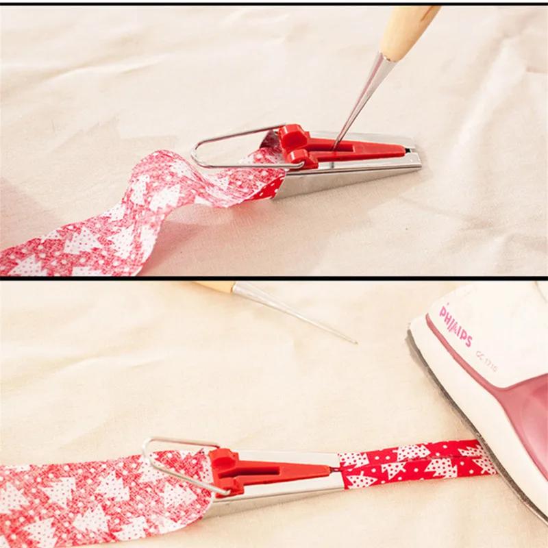 1/3/4pcs Sewing Accessories Bias Tape Makers 6mm/12mm/18mm/25mm Splicing Cloth Fabric Bias Tape Binding Tools Sewing Patchwork