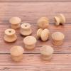 10pcs Wood Round Pull Knobs Natural Wooden Cabinet Drawer Handle Wardrobe Knobs Door Pull Kitchen Handle  Hardware