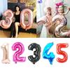 16inch Number Foil Balloons Birthday Decorations Digit Balloon Anniversary Figure Baby Shower Air Ball CDN