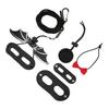 Reptile Harness and Leash Adjustable Lizard Traction Rope Hat Bowtie Set for Small Pet Animals(Black and Red Hat Set