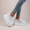 Sneakers Women Trends  NEW White Wedge Sneakers Shoes Platform Breathable Chunky Platform Heel Pumps Shoes Women Heels