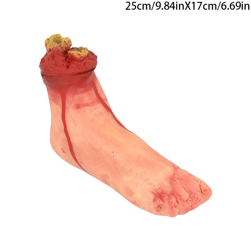 Halloween Horror Props Bloody Hand Haunted House Party Decoration Scary Fake Hand Finger Leg Foot Brain Heart Halloween Supplies