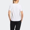 Adidas Solid Color Logo Crew Neck Short Sleeve T-Shirt Women Tops White HF2482