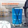 SucceBuy 1250lbs Drum Dolly Cart 55 Gallon Caddy Barrel Dolly Hand Truck with 5 Swivel Casters Wheel for Warehouse Drum Handling