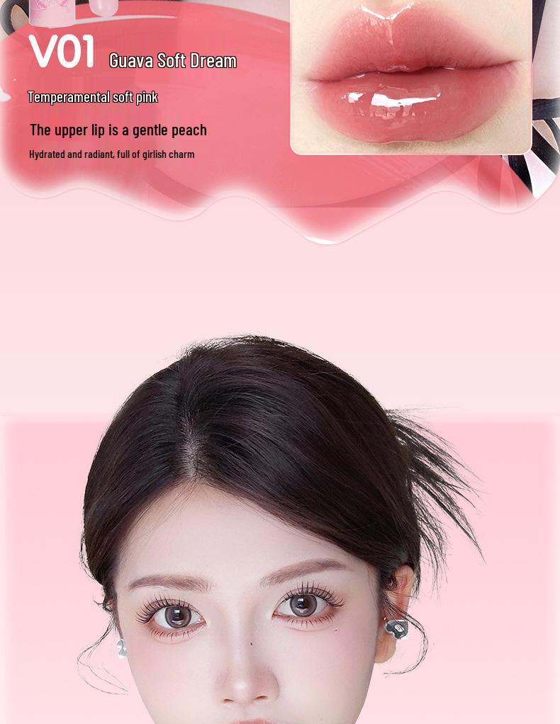 VEECCI Clear Bobo Lip Glaze: Long-lasting, Non-Transfer Double-Ended Lip Gloss.