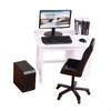 1/12 Computer Desk and Chair Miniature Gaming Table with Keyboard Model for Decoration